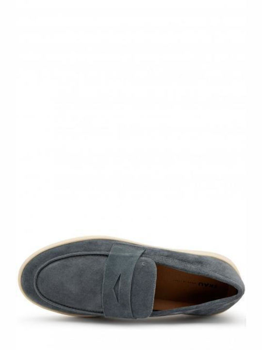 Frau Men's Suede Loafers Gray