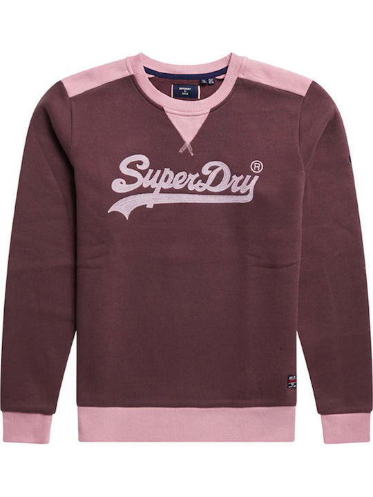 VINTAGE LOGO Women's Sweatshirt Rich Deep Burgundy