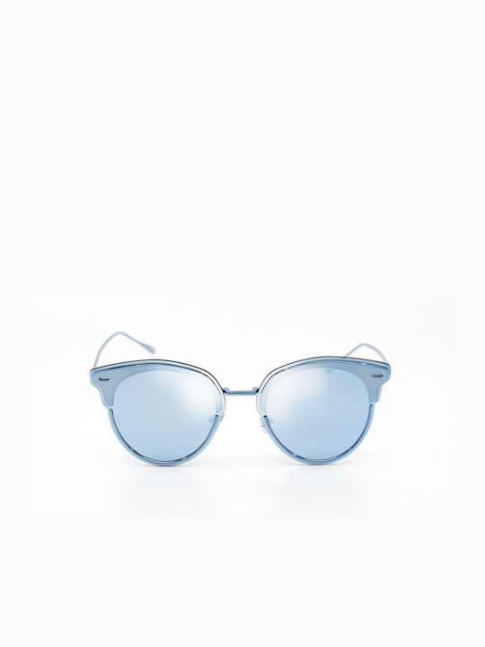 Monte Como Women's Sunglasses with Blue Frame and Blue Lens S1990 C58