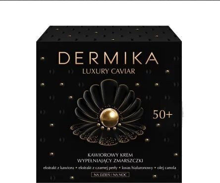 Dermika Caviar Filling 50+ Cremă de față pentru Hidratare & Anti-îmbătrânire cu Caviar 50ml
