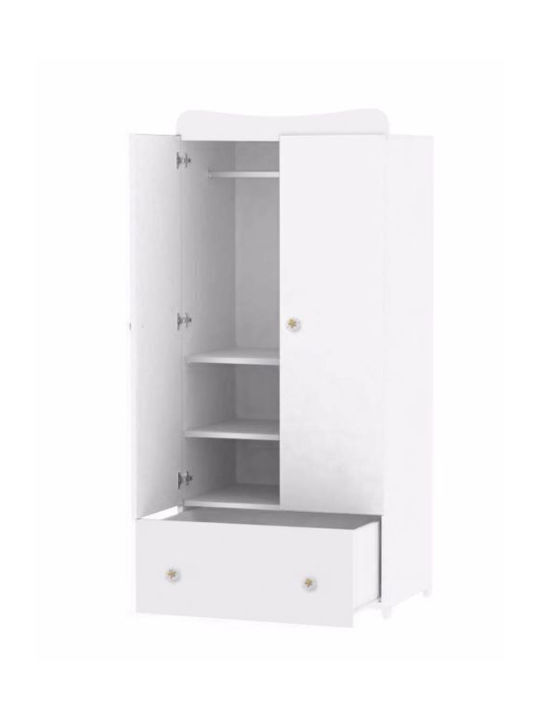 Exclusive Zwei Türen Schrank Weiß 80x57x178cm