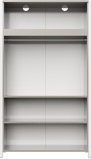 Two Door Wardrobe Brown 101x54x180cm