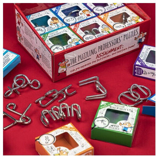 Professor Puzzle Mini Puzzling Metal Puzzle The Mini Puzzling Professor For 5+ Years MBZ16 (Various Designs) 1 Piece