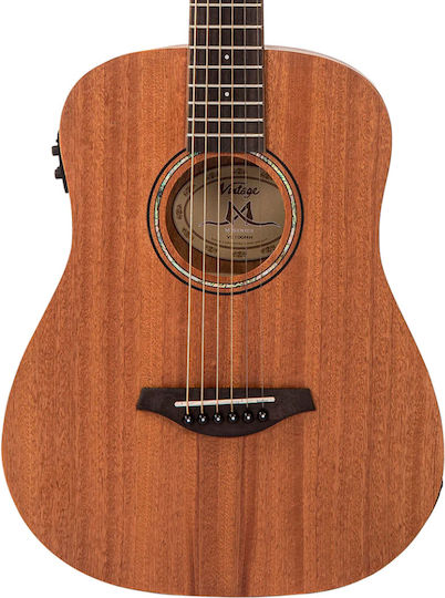 Vintage Semi-Akustik Gitarre Traveler Gold