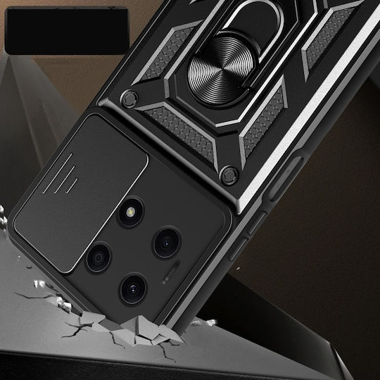 Back Cover Μεταλλικό Μαύρο (Honor X8a)