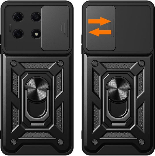 Back Cover Μεταλλικό Μαύρο (Honor X8a)