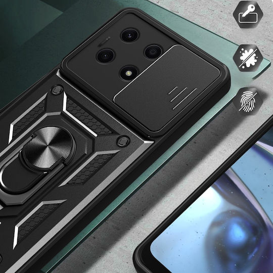 Back Cover Μεταλλικό Μαύρο (Honor X8a)