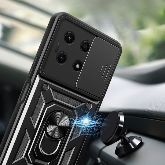 Back Cover Μεταλλικό Μαύρο (Honor X8a)