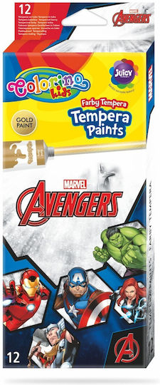 Colorino Темперни бои Tempera Farby Avengers Colorino Red #ff0000 12мл 1бр