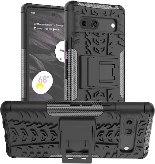 Back Cover Σιλικόνης Μαύρο (Google Pixel 7a)