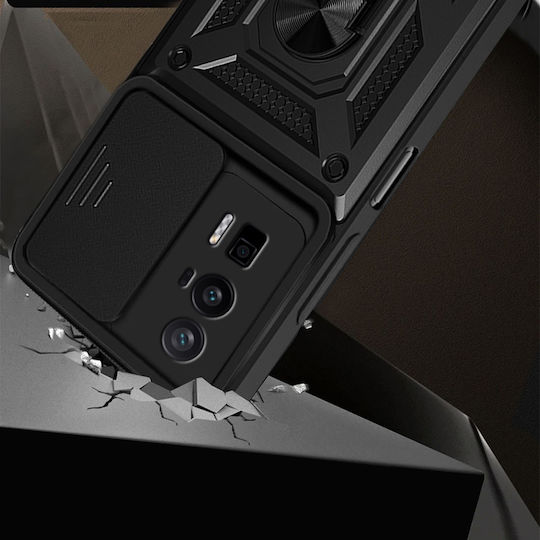 Back Cover Μεταλλικό Μαύρο (Poco F5 Pro)