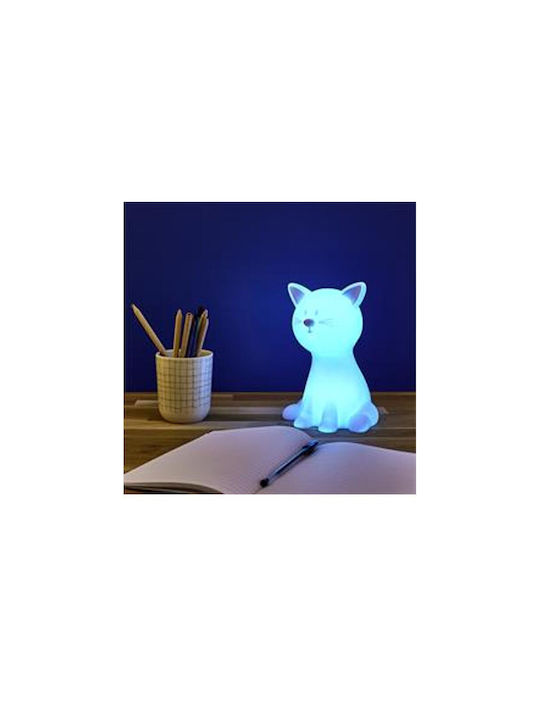 Led Kids Decorative Lamp White 9.5x10.5x19εκ.