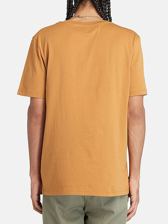 Timberland T-shirt Bărbătesc cu Mânecă Scurtă Orange