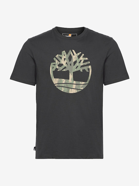 Timberland Ανδρικό T-shirt Κοντομάνικο Μαύρο