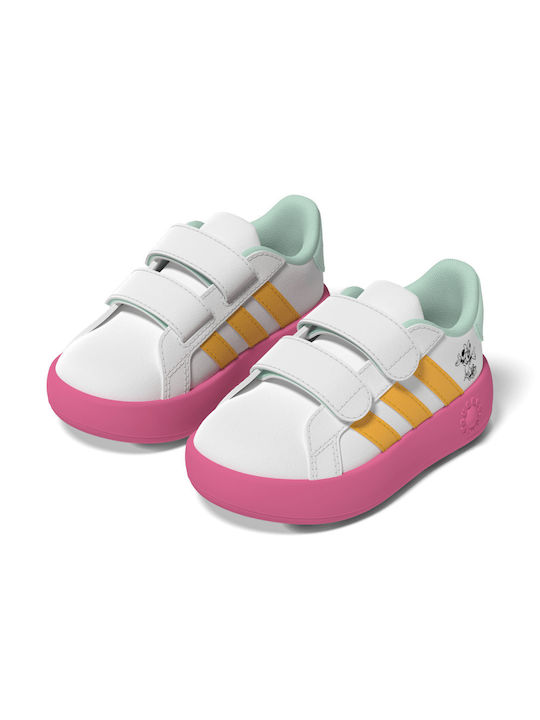 Adidas Pantofi Sport pentru Copii Alergare Grand Court Minnie cu Scai Albe