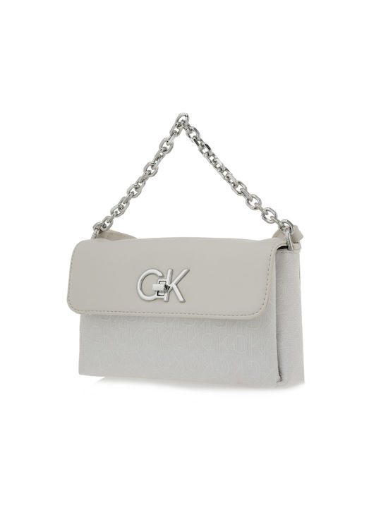 Calvin Klein Re-lock Damen Tasche Hand Beige