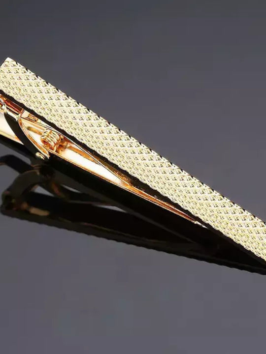 Steel Tie Clip Gold 6x0.5cm