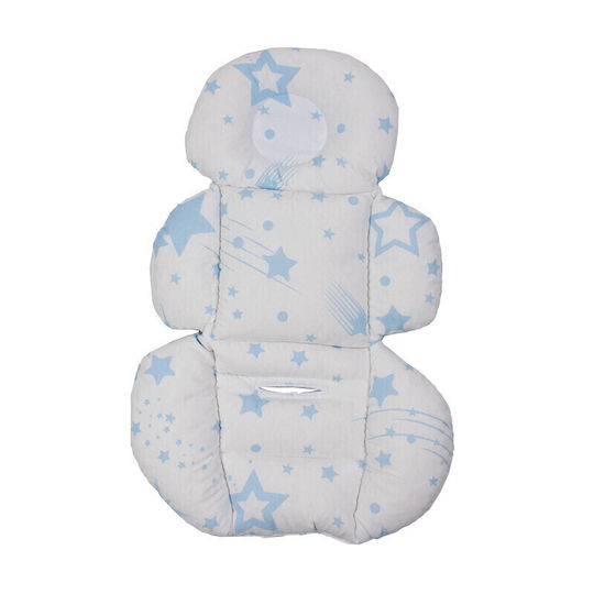 Kamtex Baby Stroller Mattress Double Sided 45x65cm Light Blue