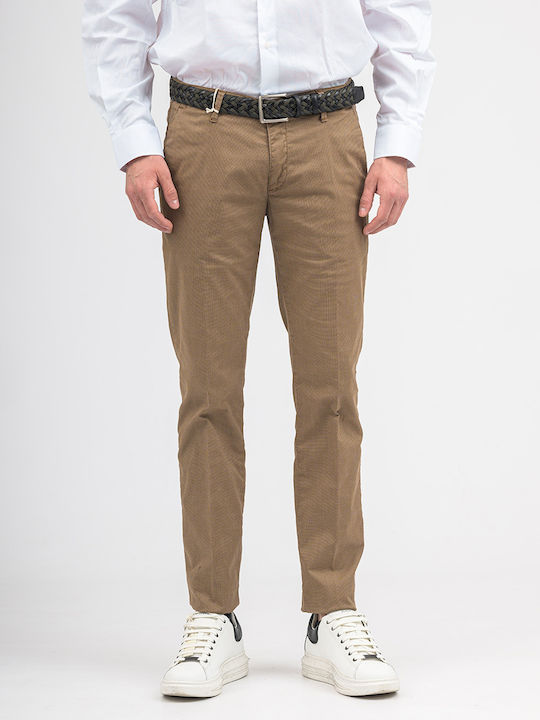 Fourten Industry Herrenhose Chino in Slim Passform Brown