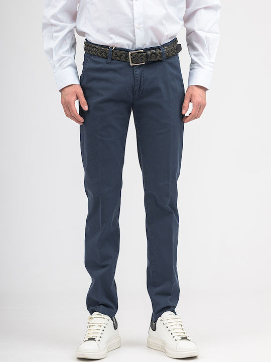 Fourten Industry Men's Trousers Chino in Slim Fit BLUE