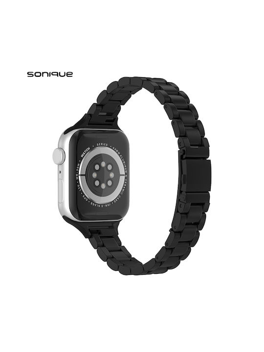 Sonique Classic Armband Rostfreier Stahl Schwarz (Apple Watch 38/40/41/42mm)