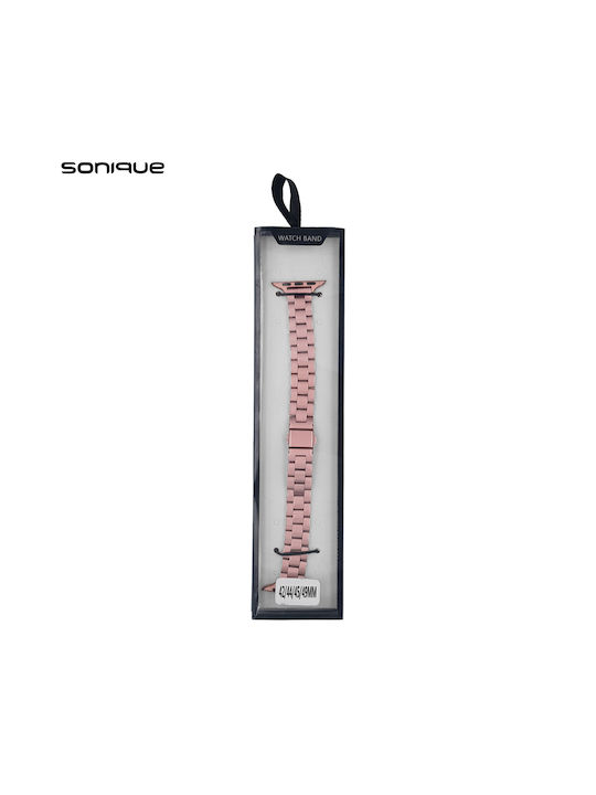 Sonique Classic Λουράκι Ανοξείδωτο Ατσάλι Ροζ Χρυσό ( Apple Watch (42/44/45/49MM) )
