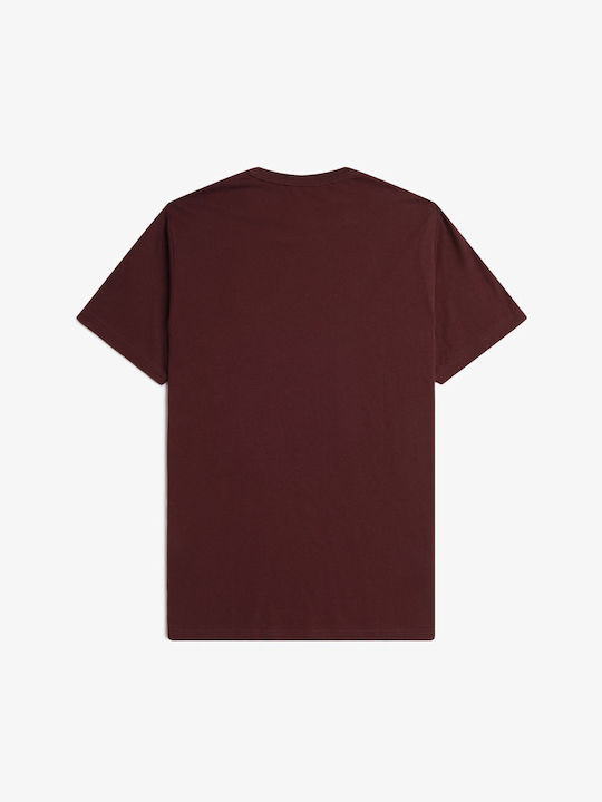 T-shirt Μπορντω
