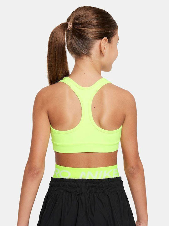 Nike Pro Swoosh Παιδικό Μπουστάκι Dri-Fit Μαύρο