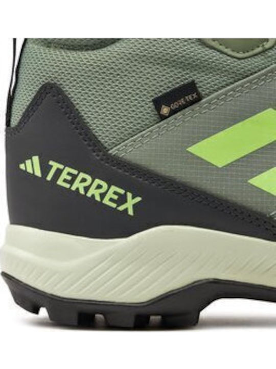 Παιδικά Μποτάκια Πεζοπορίας Terrex Mid Αδιάβροχα Πράσινα