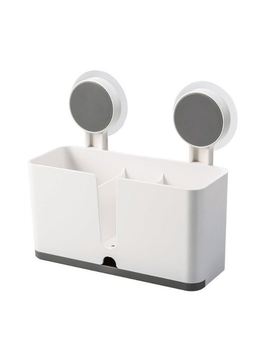 Plastic Organizer Wall Mounted White