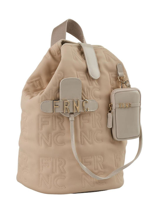 FRNC Damen Tasche Rucksack Vanilla