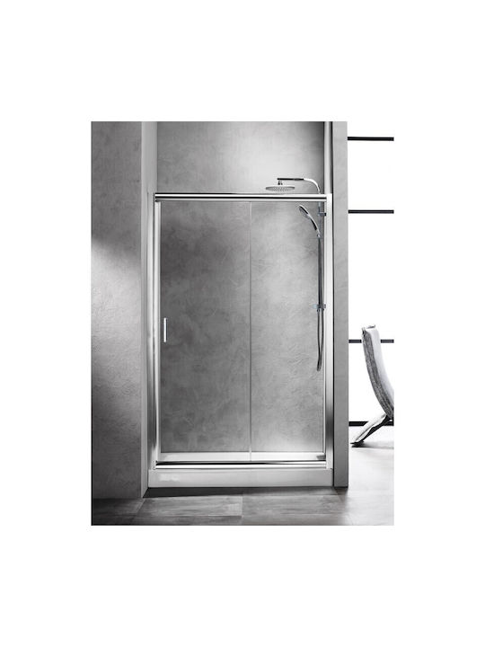 Sanitec Aw120 Разделител на верандата Душ с Шарнир Врата 120x180см Chrome
