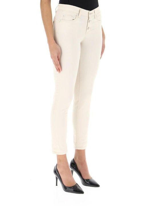 Liu Jo Damenjeanshose in Enger Passform Beige