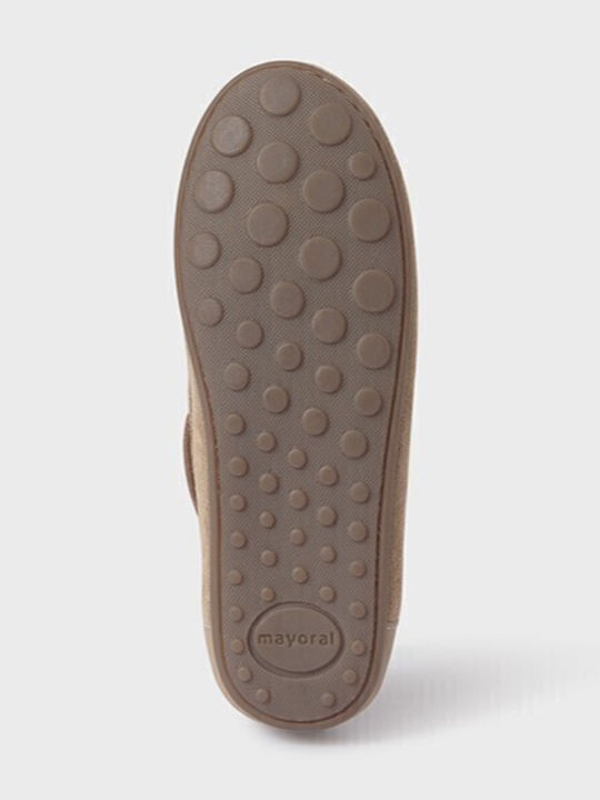 Boys Suede Slip-On Moccasins Brown