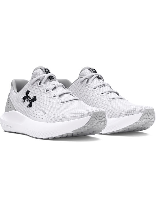 Under Armour Charged Surge 4 Ανδρικά Αθλητικά Παπούτσια Running Λευκά