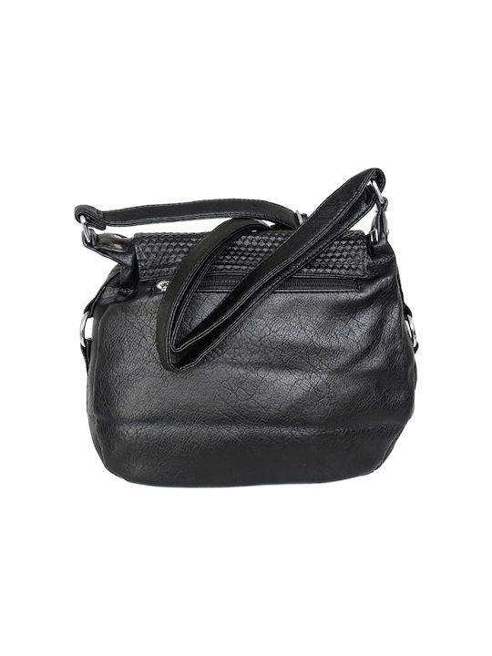 My Shoe Fashion Leather Women's Bag Shoulder Black