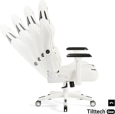 Diablo X-Ray 2.0 King Size Artificial Leather Gaming Chair with Adjustable Arms Black / White