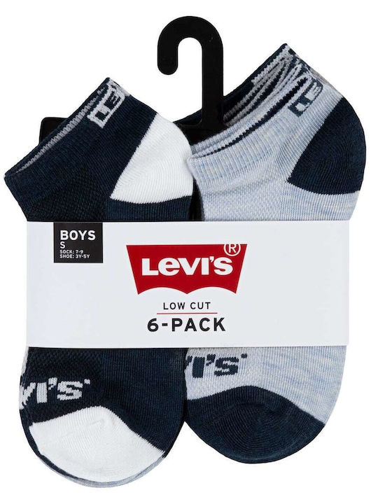 Levi's Αθλητικές Κάλτσες Μπλε 6 Ζεύγη