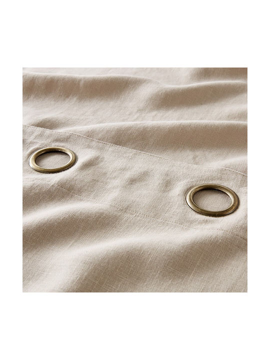 La Redoute Interieurs Curtain Window with Grommet Beige 350339877_6457_80 350x140cm