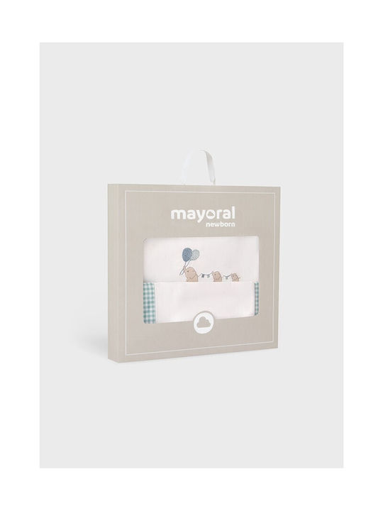 Mayoral Jade Baby Sheets Set Crib Cotton Turquoise 120x80cm 3pcs