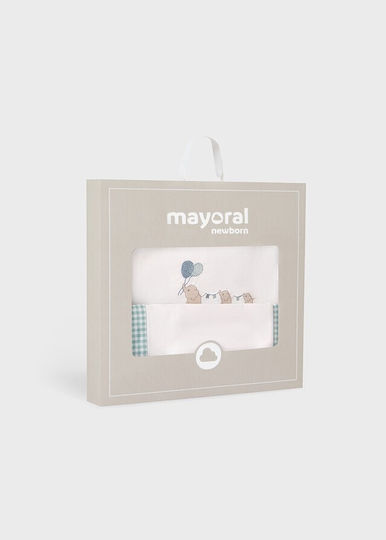 Mayoral Jade Baby Sheets Set Crib Cotton Turquoise 120x80cm 3pcs