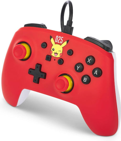 PowerA 323392 Gamepad Cu Fir Pentru Switch Laughing Pikachu