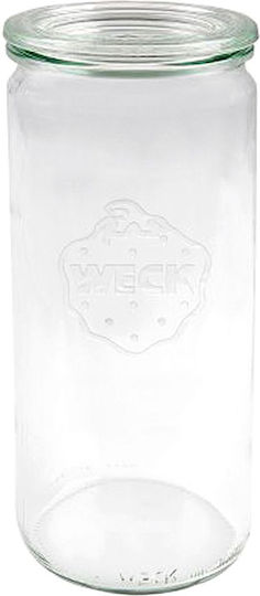 Weck Set 6 Stück Lebensmittelgläser Allgemeine Verwendung mit Deckel Glas Transparent 1040ml