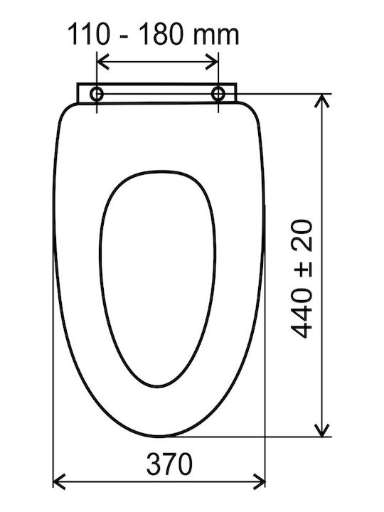 Ferro Toilettensitz Kunststoff Weiß