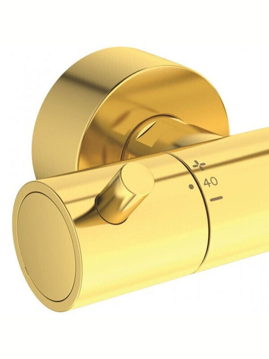 Ideal Standard Ceratherm T125 Στήλη Ντουζ με Μπαταρία 119.1cm Χρυσή