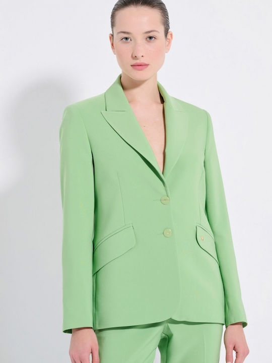 Matis Fashion Blazer pentru femei Sacou Verde