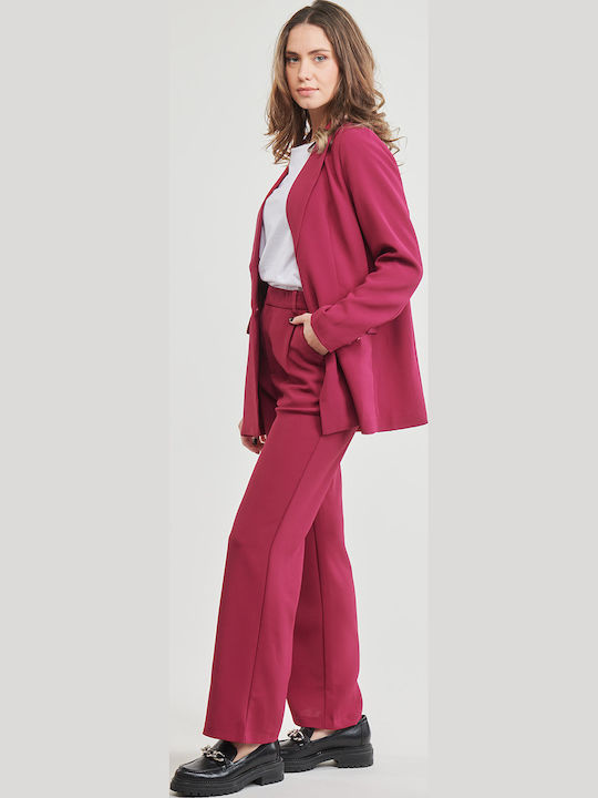 Betty London Vitali Blazer pentru femei Sacou Roz