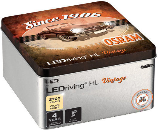 Osram Lamps Car LEDriving HL Vintage H19 / H4 LED 2700K Warm White 12V 14W 2pcs