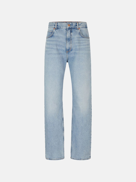Nate Ανδρικό Παντελόνι Τζιν με Regular Baggy Εφαρμογή Μπλε