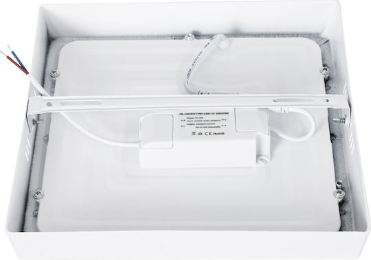 GloboStar Στρογγυλό Εξωτερικό LED Panel 20W με Φυσικό Λευκό Φως 4500K